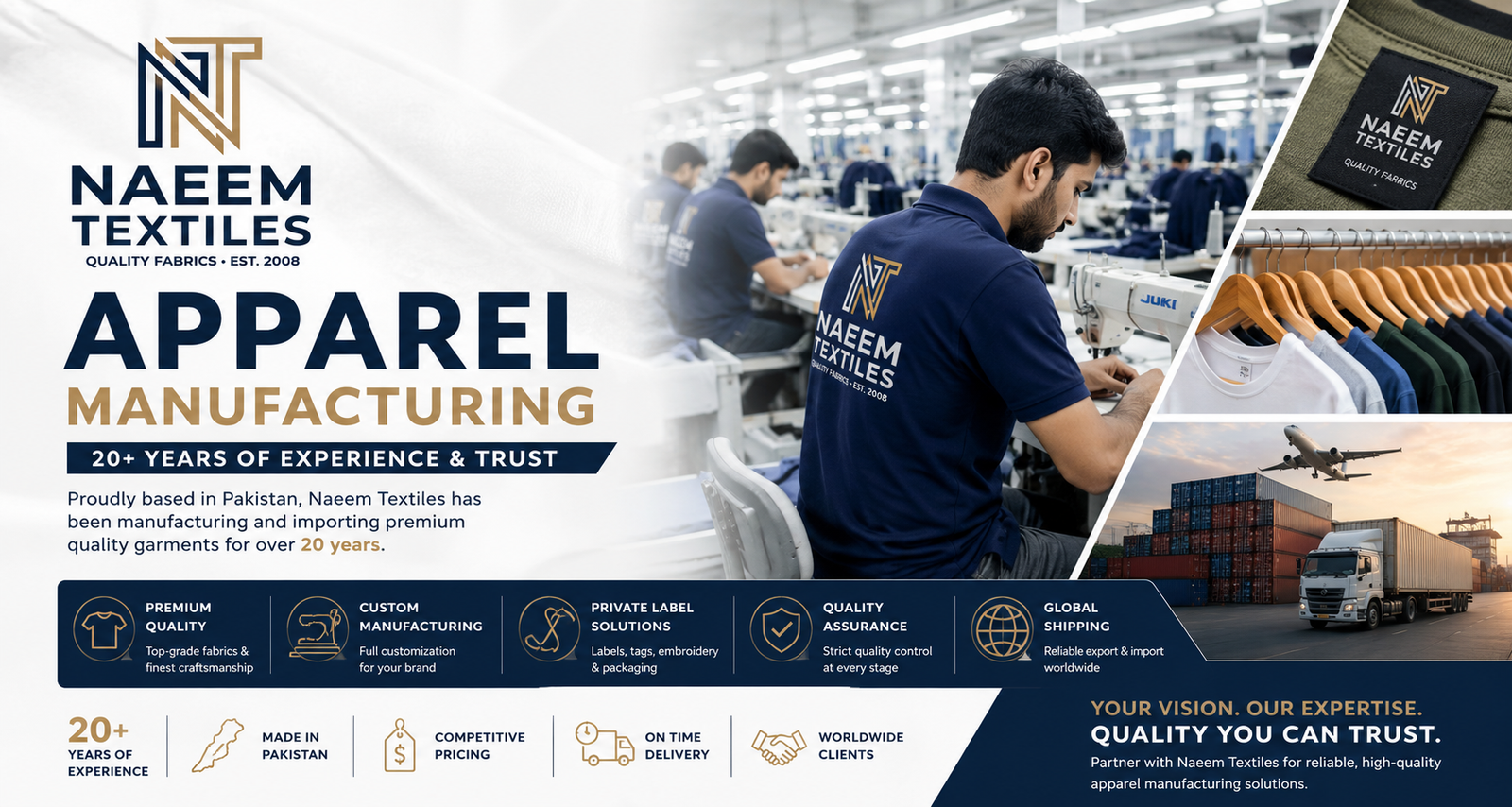 Premium Apparel Manufacturing Solutions by Naeem Textile